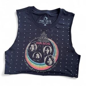 Pink Floyd Dark Side of the Moon Rhinestone Crop Top – XS